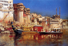 Картина "the barge of the maharaja of benares" художника "уикс эдвин лорд"