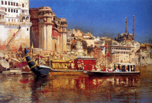 Копия картины "the barge of the maharaja of benares" художника "уикс эдвин лорд"