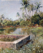 Картина "sacred lake, bombay" художника "уикс эдвин лорд"