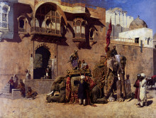 Копия картины "a rajah of jodhpur" художника "уикс эдвин лорд"