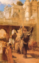 Репродукция картины "a royal procession" художника "уикс эдвин лорд"