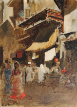 Копия картины "street scene in bombay" художника "уикс эдвин лорд"