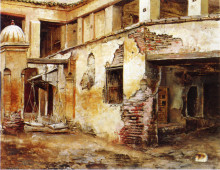 Копия картины "courtyard in morocco" художника "уикс эдвин лорд"