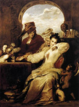 Репродукция картины "josephine and the fortune teller" художника "уилки дейвид"