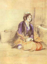 Копия картины "seated lady of constantinople" художника "уилки дейвид"