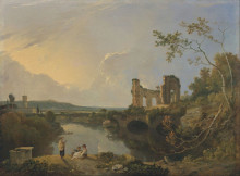 Копия картины "italian landscape (morning)" художника "уилсон ричард"