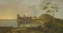 Репродукция картины "summer evening (caernarvon castle)" художника "уилсон ричард"