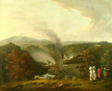 Копия картины "afternoon view of coalbrookdale, shropshire" художника "уильямс уильям"