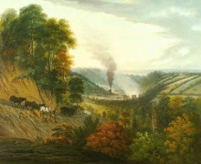 Копия картины "morning view of coalbrookdale, shropshire" художника "уильямс уильям"