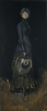 Копия картины "lady in gray" художника "уистлер джеймс эббот макнил"