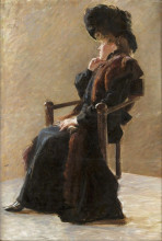 Репродукция картины "portrait of an elegant lady" художника "бауэр йон"