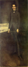 Картина "portrait of george w. vanderbilt" художника "уистлер джеймс эббот макнил"