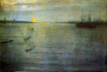 Копия картины "nocturn sun" художника "уистлер джеймс эббот макнил"