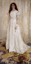 Копия картины "symphony in white no.10: the white girl portrait of joanna hiffernan" художника "уистлер джеймс эббот макнил"