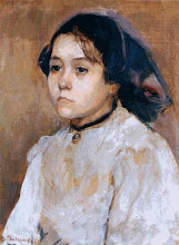 Репродукция картины "portrait of a young girl" художника "башкирцева мария константиновна"