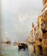 Репродукция картины "giudecca canal" художника "унтербергер франц рихард"