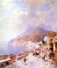 Копия картины "amalfi" художника "унтербергер франц рихард"