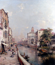 Копия картины "rio st. geronimo, venice" художника "унтербергер франц рихард"