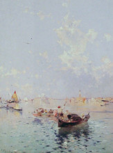 Картина "view to saint mark&#39;s square, venice" художника "унтербергер франц рихард"