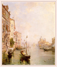 Репродукция картины "the grand canal, venice" художника "унтербергер франц рихард"