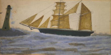 Копия картины "two-masted ship" художника "уоллис альфред"