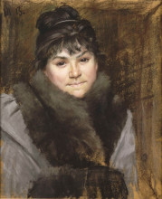 Картина "portrait of madame x" художника "башкирцева мария константиновна"