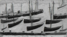 Копия картины "nine ships in harbour" художника "уоллис альфред"