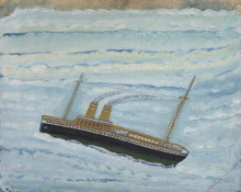 Копия картины "p&amp;o ship" художника "уоллис альфред"