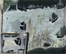 Картина "st michael&#39;s mount harbour" художника "уоллис альфред"