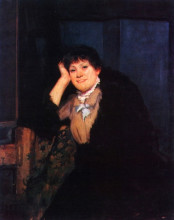 Копия картины "portrait of a woman" художника "башкирцева мария константиновна"