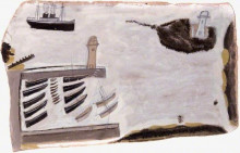 Репродукция картины "harbour, st ives, cornwall" художника "уоллис альфред"