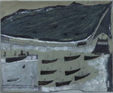 Копия картины "boats at rest in mount’s bay" художника "уоллис альфред"