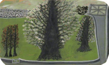Репродукция картины "flowering trees" художника "уоллис альфред"