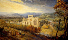 Репродукция картины "melrose abbey" художника "уорд джеймс"