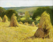 Репродукция картины "sheaves of corn" художника "баэс фирмин"