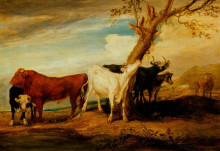 Копия картины "cattle" художника "уорд джеймс"