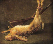 Репродукция картины "dead hare" художника "уорд джеймс"