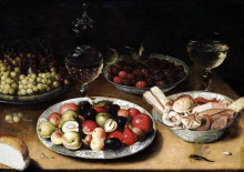 Картина "still life of fruit" художника "беерт осиас"