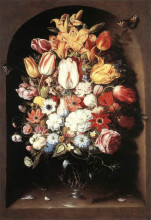 Копия картины "bouquet in a niche" художника "беерт осиас"