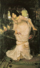Картина "дама из шалот" художника "уотерхаус джон уильям"