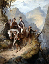 Репродукция картины "wellington at sorauren, 27 july 1813" художника "бейкер томас джонс"