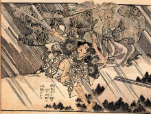 Копия картины "heroes of china and japan" художника "утагава куниёси"