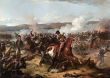 Репродукция картины "the charge of the light brigade" художника "бейкер томас джонс"