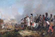 Копия картины "napoleon at waterloo" художника "бейкер томас джонс"