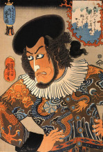 Копия картины "the actor" художника "утагава куниёси"