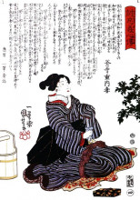 Репродукция картины "woman" художника "утагава куниёси"