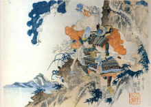 Репродукция картины "hatakeyama shigetada" художника "утагава куниёси"