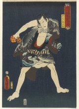 Картина "the actor ichikawa kodanji iv as subashiri no kumagoro" художника "утагава кунисада"