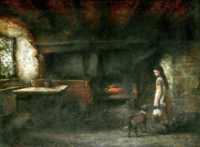 Копия картины "interior of a welsh cottage" художника "бейтс дэвид"