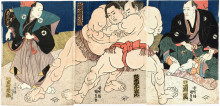 Картина "sumo" художника "утагава кунисада"